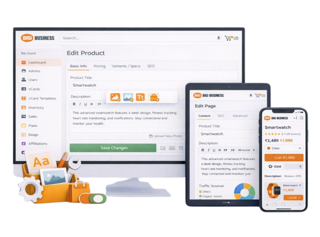 DIY website builder in India for small businesses