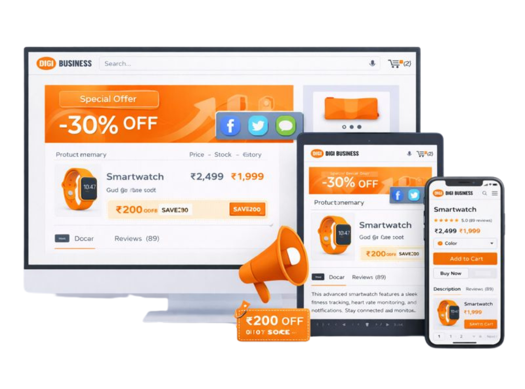 Ecommerce website builder for startups in India