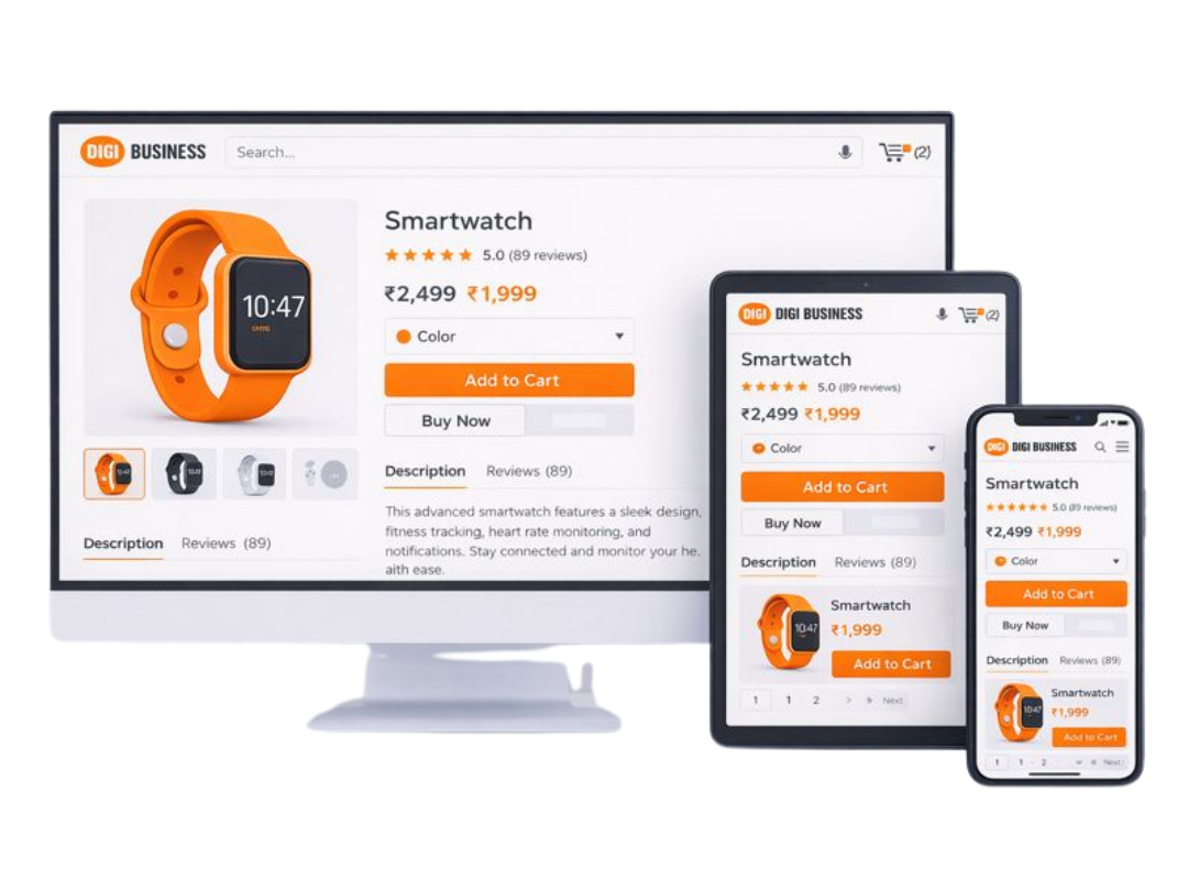 Easy ecommerce website builder with payment integration