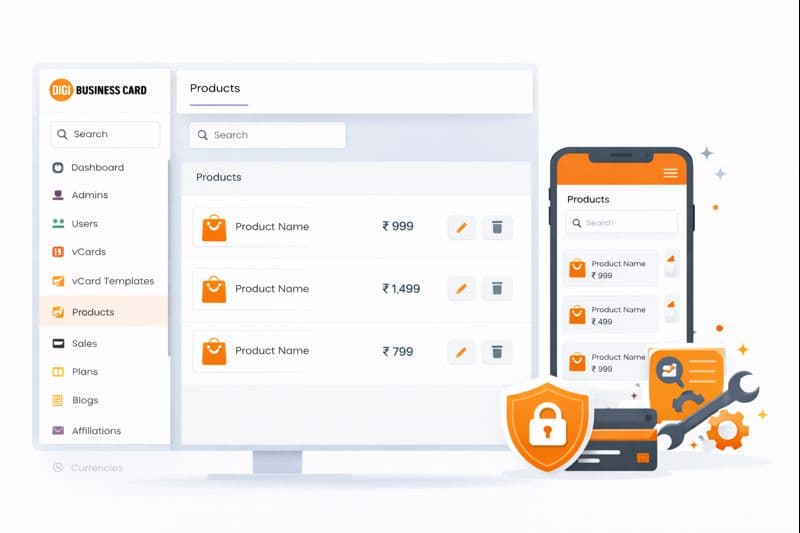 Ecommerce website builder with product management tools