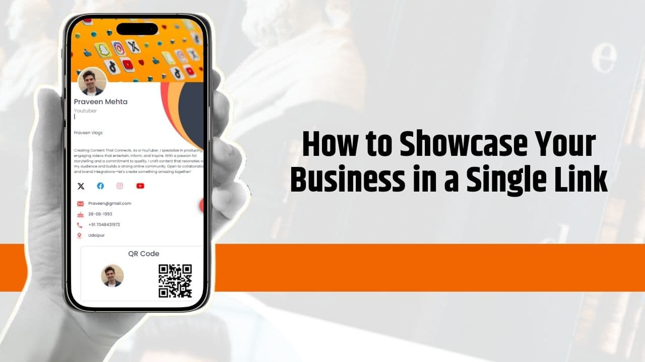 How to Showcase Your Business in a Single Link | professional online business card | mini-website | online visiting card