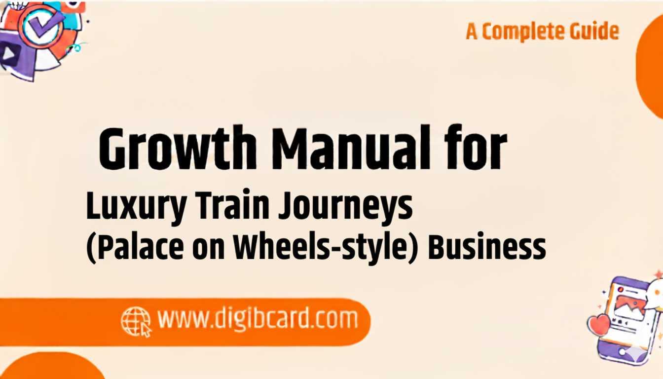 Growth Manual for How to Start Luxury Train Journeys